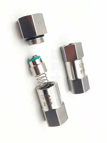 1/8 ''1/4'' 3/8 ''1/2'' 3/4'' 1'' BSP pulgadas tubo hembra SS304 válvula de retención sin retorno de combustible unidireccional