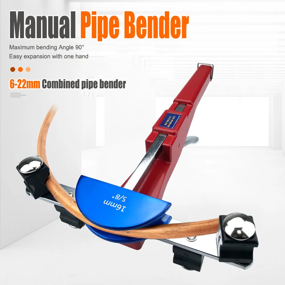 Manual  Copper Pipe Bender Effort-SavingCombination Pipe Bender 6-22mm Color Disc CT-999F-C