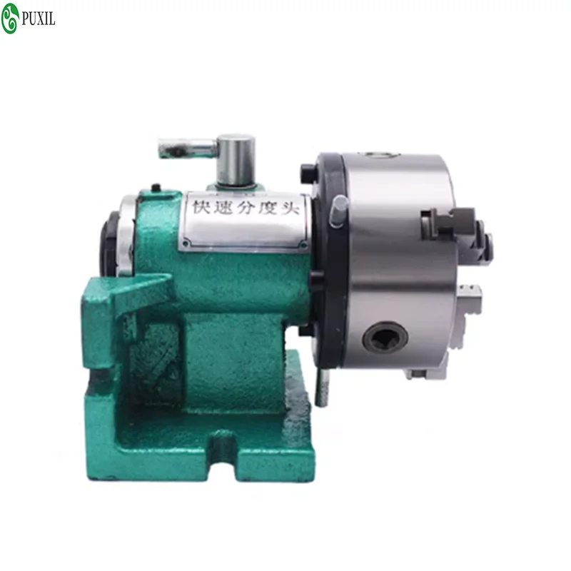 

Simple Index Head with 5-inch Three-Jaw Chuck for Milling and Drilling Machine Quick Indexing
