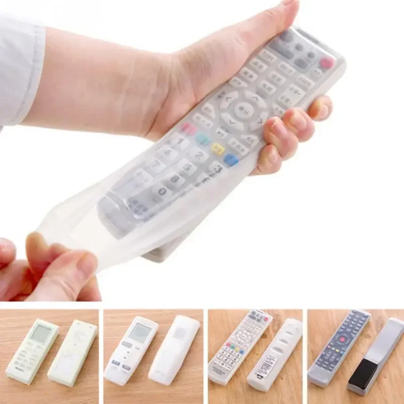 Soft Silicone Transparent Dust Protect Protective Storage Bag Air Condition Control Case TV Remote Control Cover for Samsung LG