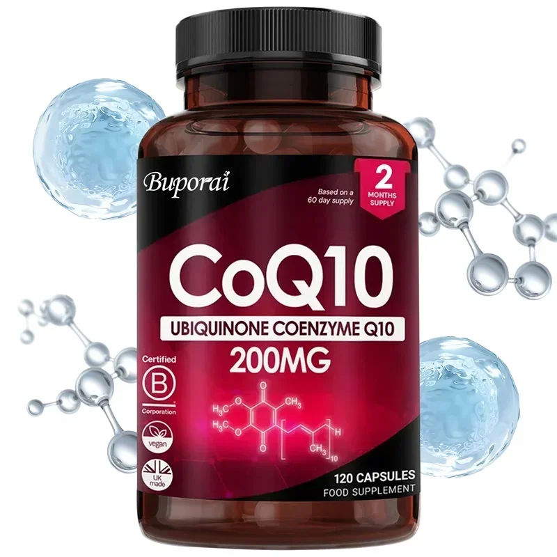 

CoQ10 Коэнзим Ubiquinone 200MG — мощный антиоксидант для поддержки здоровья сердца и кровеносных сосудов и способностей энергетического производства