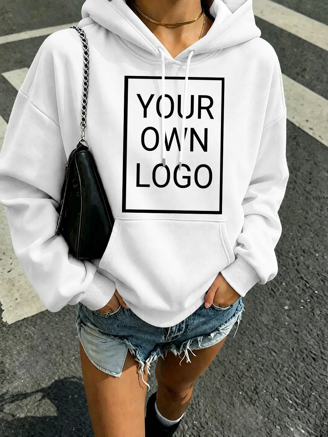 Customize Personalized Logo Picture Women's Hoodies Autumn Crewneck Pullovers DIY Pattern Text Sportswear Loose Fleece Hoody