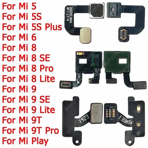For Xiaomi Mi 8 SE 9 Lite 9T Pro Play 5 5S Plus 6 FlashLight Repair Replacement Flex Cable Distance Proximity Sensor