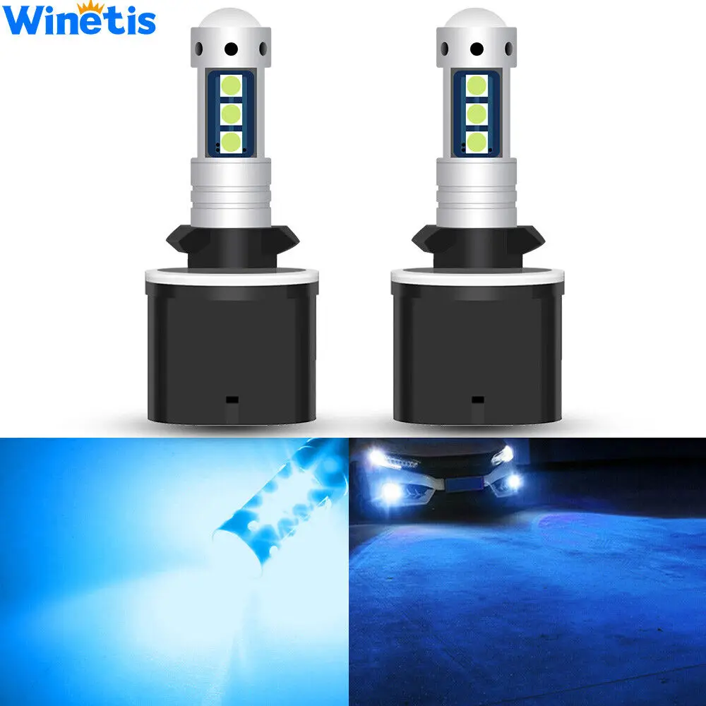 

Winetis 2 Pack 880 899 890 8000K Ice Blue LED Bulbs SMD 3030 Fog Driving Light Super Bright Daytime Running Light