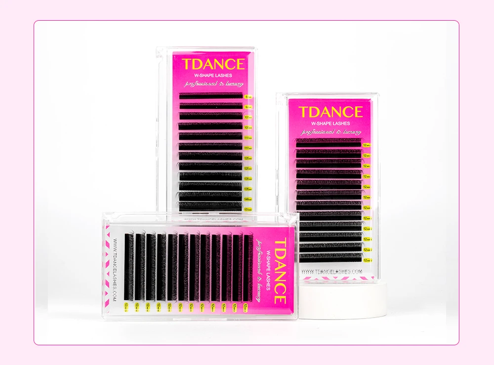 TDANCE Schmale 3D 4D 5D V-Wimpernverlängerung 0,07MM Neue V-förmige Volumen-Wimpern, Handgefertigt, Natürlich Lang und Weich, V-Form Wimpern – Detail 7