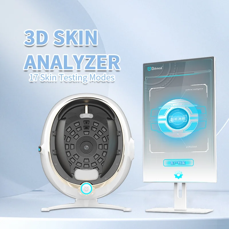 AI SIA Magic 3D Mirror Facial Scanner Skin Analyzer حب الشباب تحليل الجلد آلة اختبار الوجه الكامل #2
