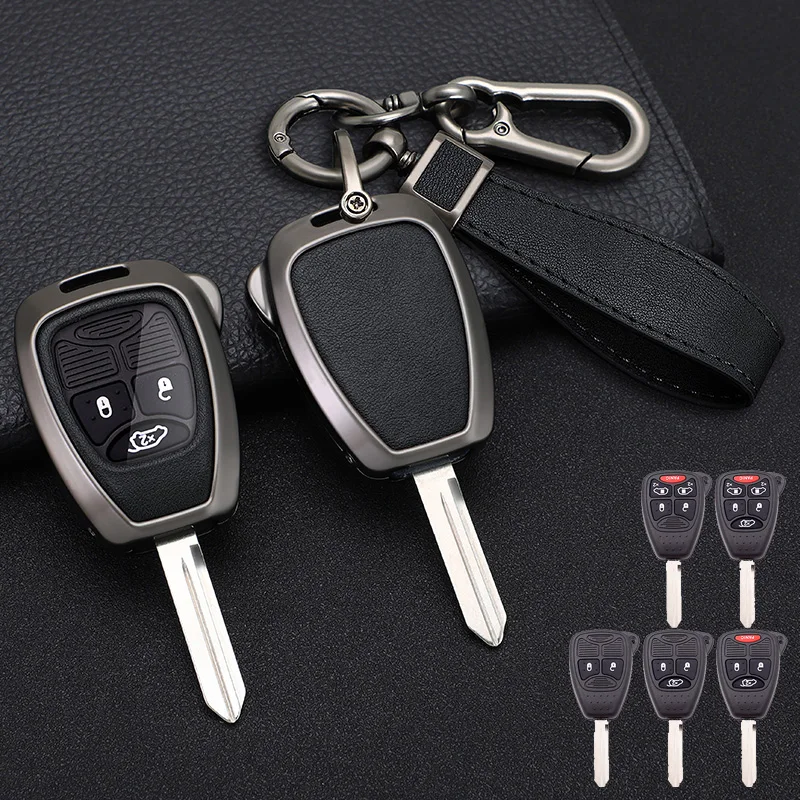Car Key Case Cover for Jeep Chrysler 300C Avenger Sebring Chrysler 200 Aspen Dodge Charger Commander Grand Cherokee Liberty