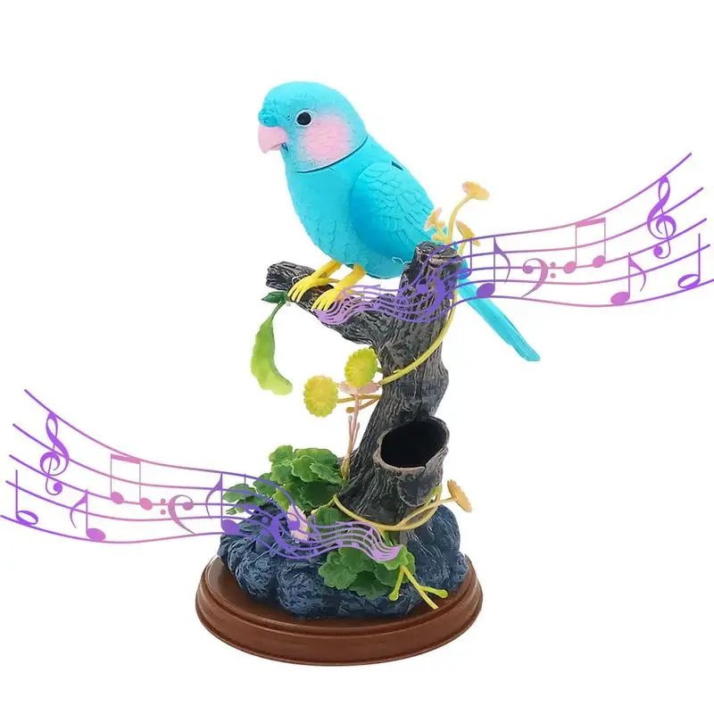 

Electric Birds Voice Control Couples Parrots Toy Musical Magpie Talking Birds Electronic Pet Bird Model