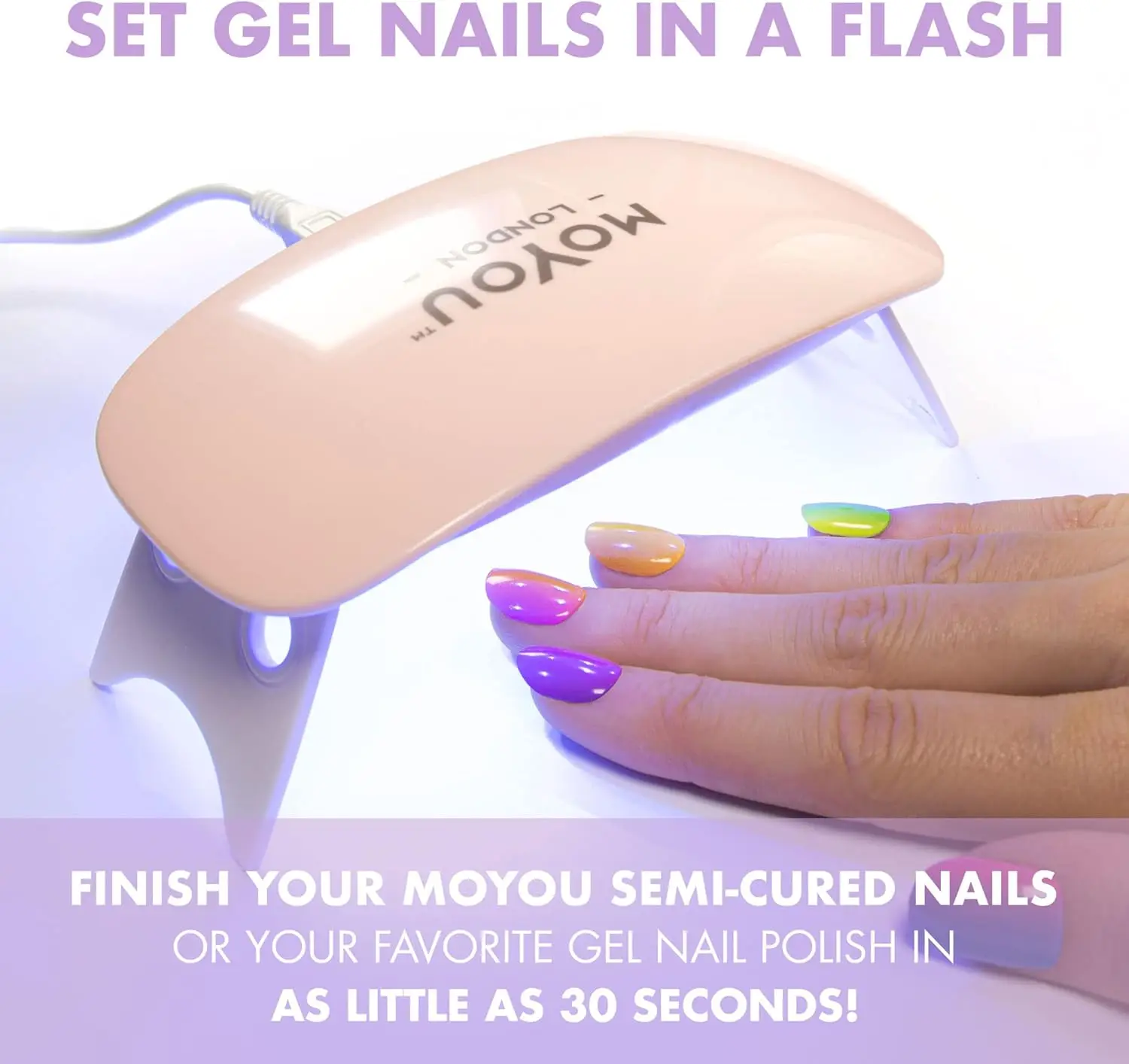 مصباح أظافر جل LED والأشعة فوق البنفسجية بقدرة 6 وات، ضوء معالجة USB لطلاء الأظافر #3