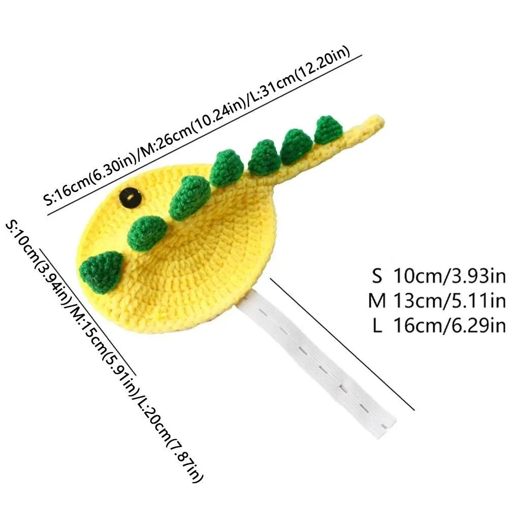 Pet Apparel Cartoon Turtle Knitted Sweater Dinosaur Warm Turtle Costume Adjustable Pet Tortoise Clothes Halloween Party view 6
