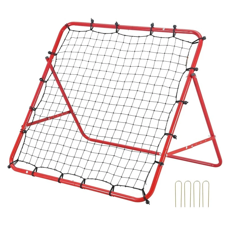 

Soccer Rebounder Rebound Net Portable Football Training Gifts Adjustable Angles Goal Net Aids & Equipment Easy Set Up