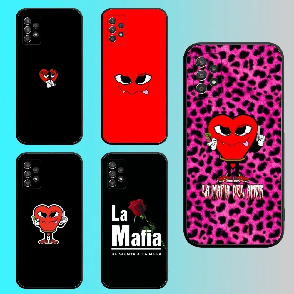 La Mafia Del Amor Love Mafia Phone Case For Samsung S 25,24,21,22,23,30,20,Ultra,Plus,Fe,Lite,Note,10,9,5G Black Soft