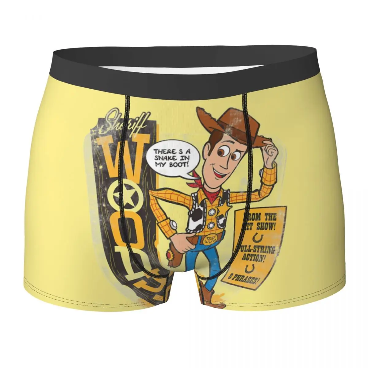 

Toy Story Toy Woody Underwear Comfortable Underpants Print Shorts Briefs For Men Pouch Large Size Trunk