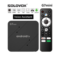 SOLOVOX G7mini Android 11 STB S905W2 Quad Core 2G 16GB WiFi Bluetooth Assistant Voice Control YouTube 4K Media Player
