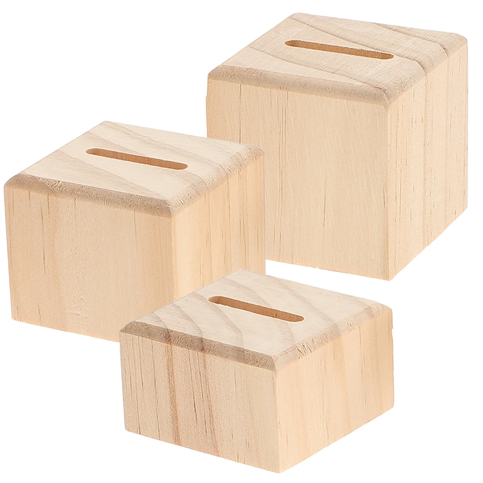 

3Pcs Ring Display Stand Holder Organizer Wooden Jewelry Display Base for Selling Counter Table Desktop Decoration Storage