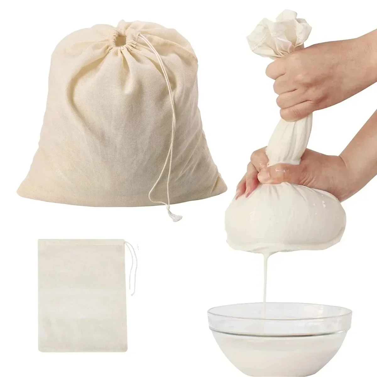 

Cotton Gauze Kitchen Items Tofu Cheese Filter Cloth Butter Milk Coffee Filter Tools Gadgets Dining Bar Home Garden