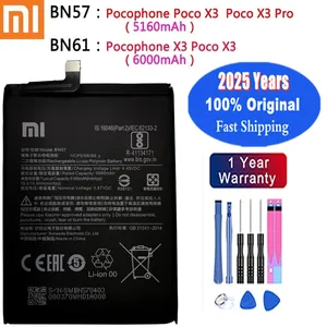 2024 سنة بطارية أصلية عالية الجودة BN57 BN61 لبطاريات استبدال الهاتف Xiaomi Pocophone X3 Poco X3 / X3 Pro NFC أعلى 10 مبيعات لبطاريات Xiaomi - رقم 9