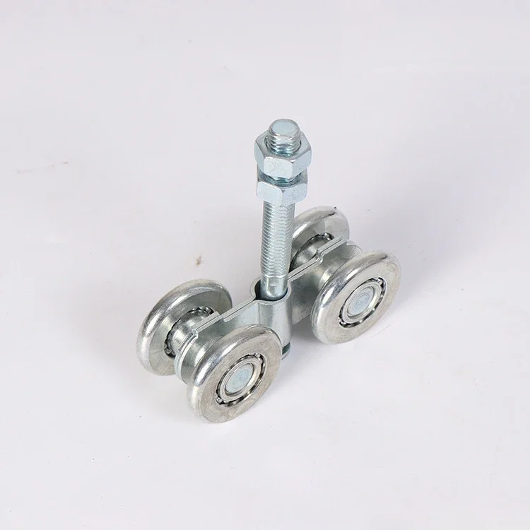 Door Pulley Track Rail Roller Steel Sliding Hanging Wheel Beam Slide Gate Trolley