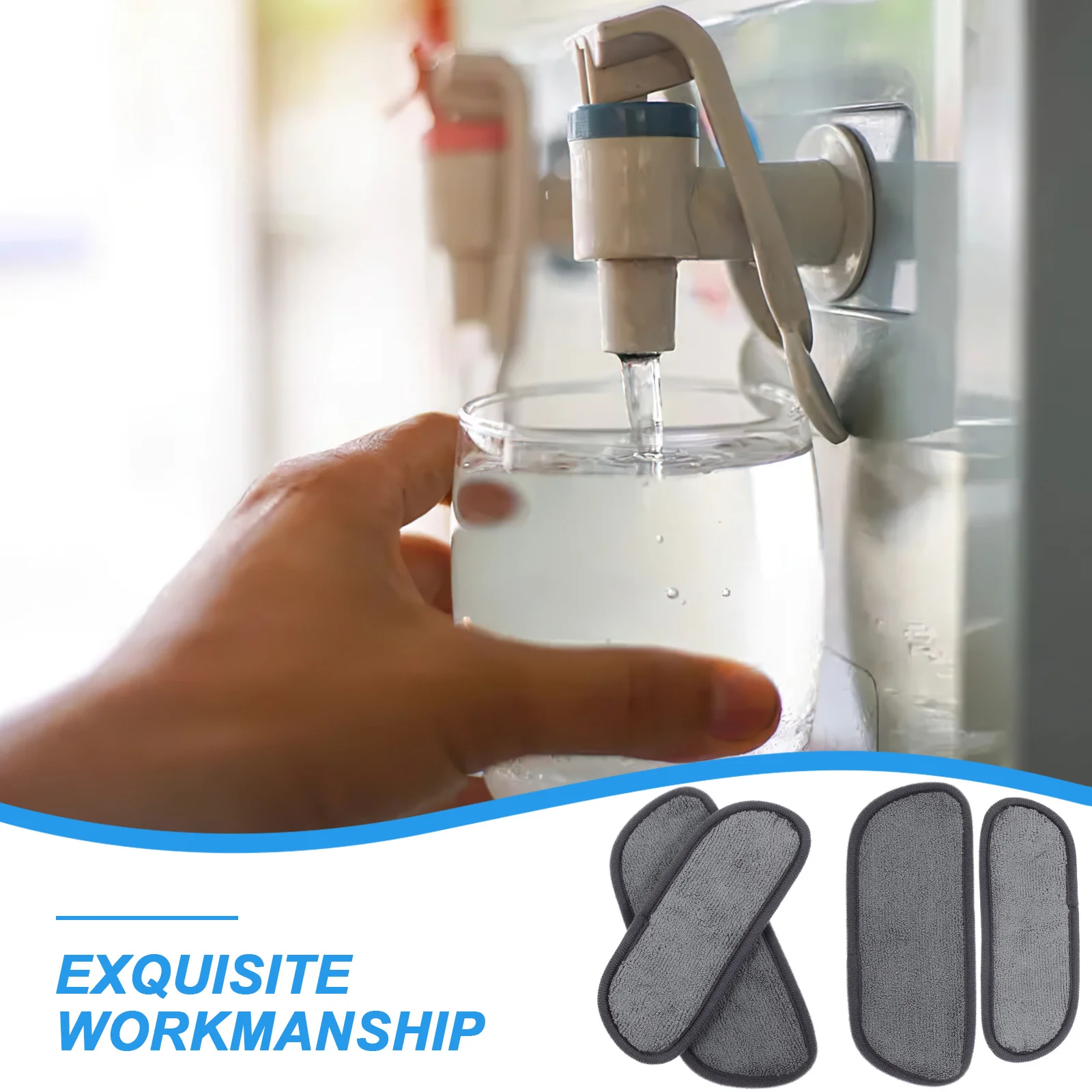 

4pcs Gray Grid Fridge Absorbent Pads for Small Refrigerator Anti Splash Drip Catcher Tray Set of x2 Reusable Kitchen