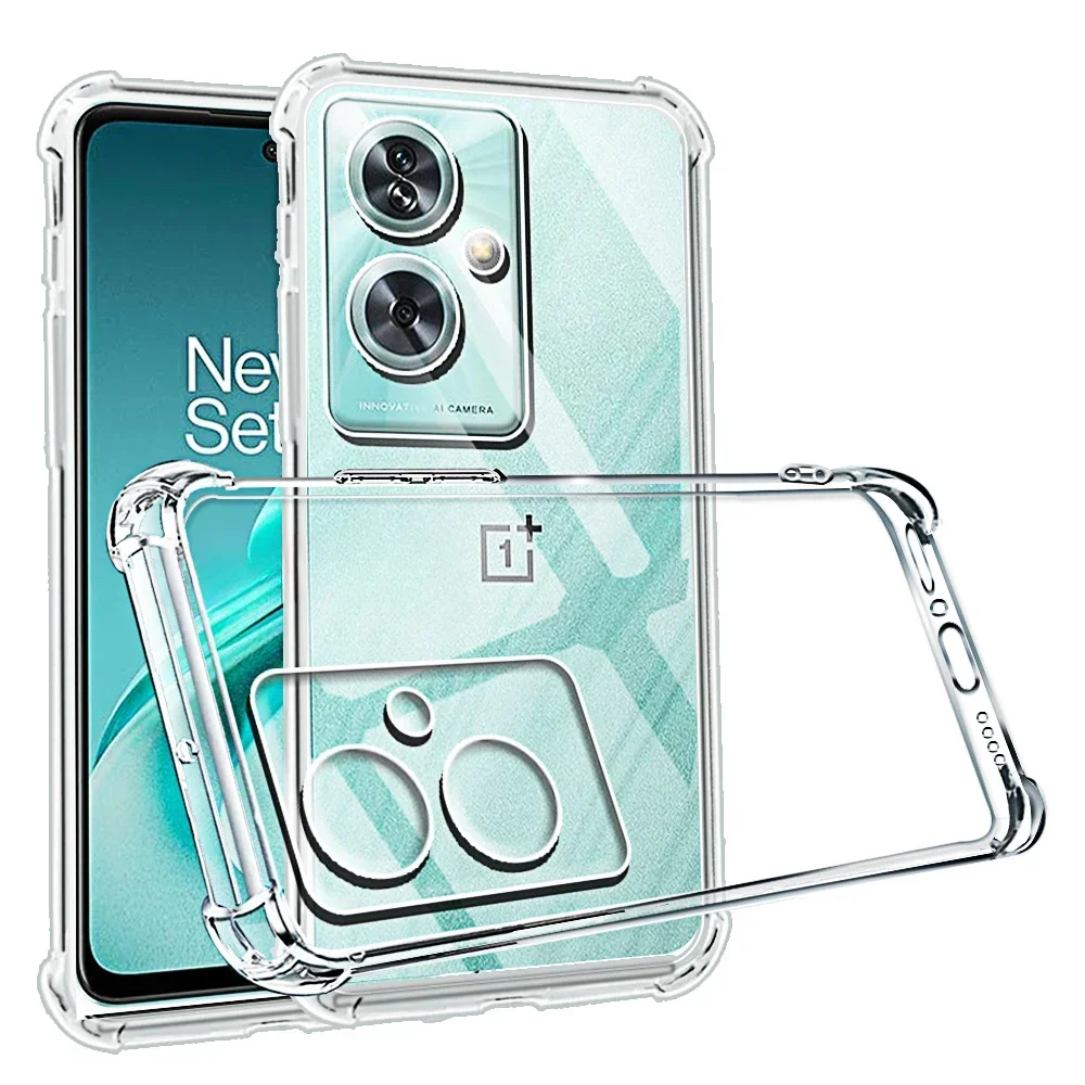 Shockproof Phone Case for Oneplus Nord N30 SE CE 3 Lite N20 N200 N10 N100 Ce 2 2t Transparent Clear Silicone Soft TPU Back Cover