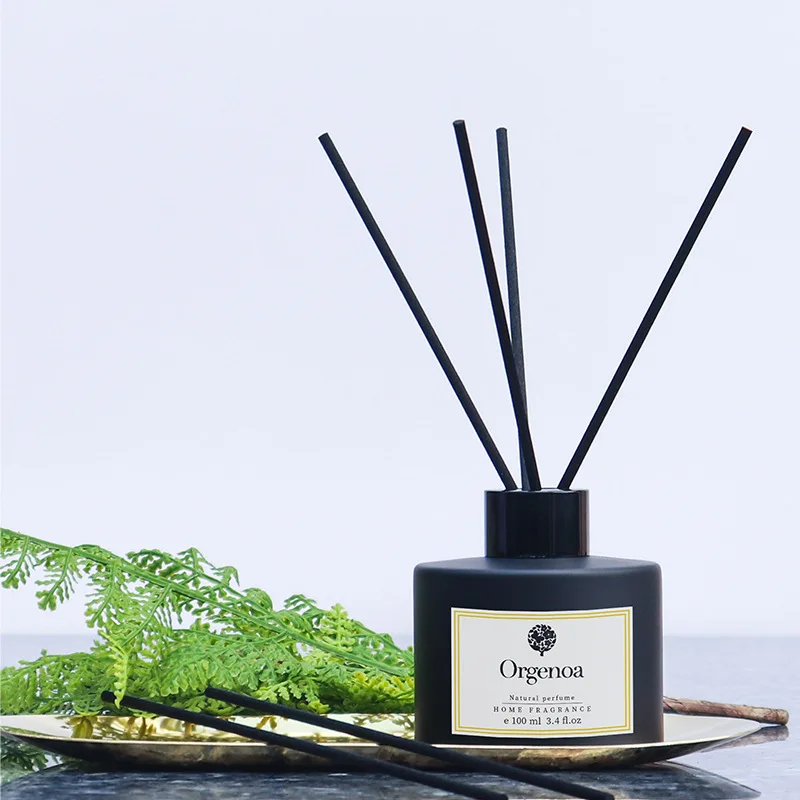 100ML High Quality Home Air Fresh without Fire Rattan Aromatherapy,Bathroom Deodorizer Incense Reed Diffuser Set