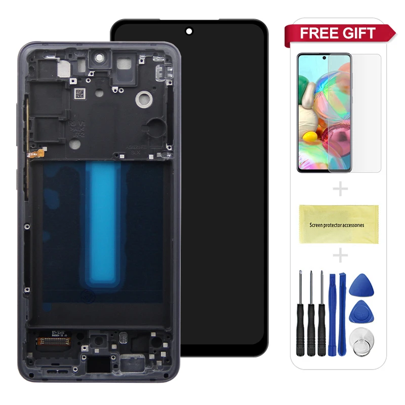 AMOLED For Samsung Galaxy S21 FE 5G G990B LCD Display Touch Screen Digitizer Assembly For Samsung S21Fe Replacement with Frame image 3