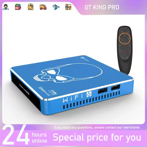 GT-King Pro Smart TV BOX Hi-Fi Lossless Amlogic S922X-H Hexa Core Android 9.0 4GB RAM 64 ROM DTS Listen Dolby Audio 4K