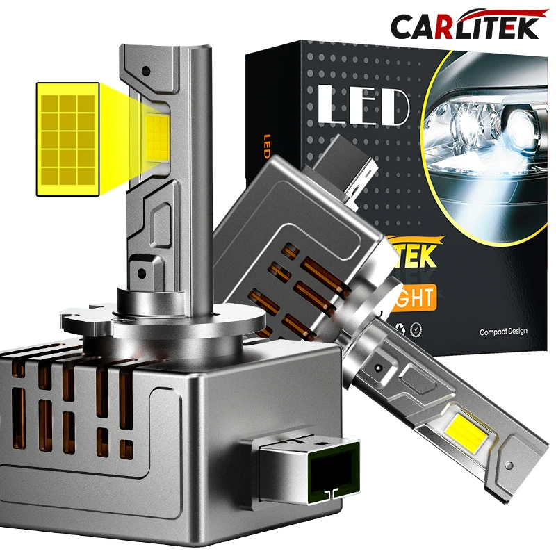 

D2S D4S 1:1 Led Headlight Bulbs HID D1S D3S D1R LED Headlamp Retrofit D3R D1R D2R D4R Car Lamp Auto Light 9575 CSP CANbus 6000K