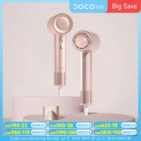 DOCOLAB High Speed Hair Dryer UK Plug Negative Ions Straightener 525g Lightweight Magnetic Nozzle Blow Dryer Home Travel Gift