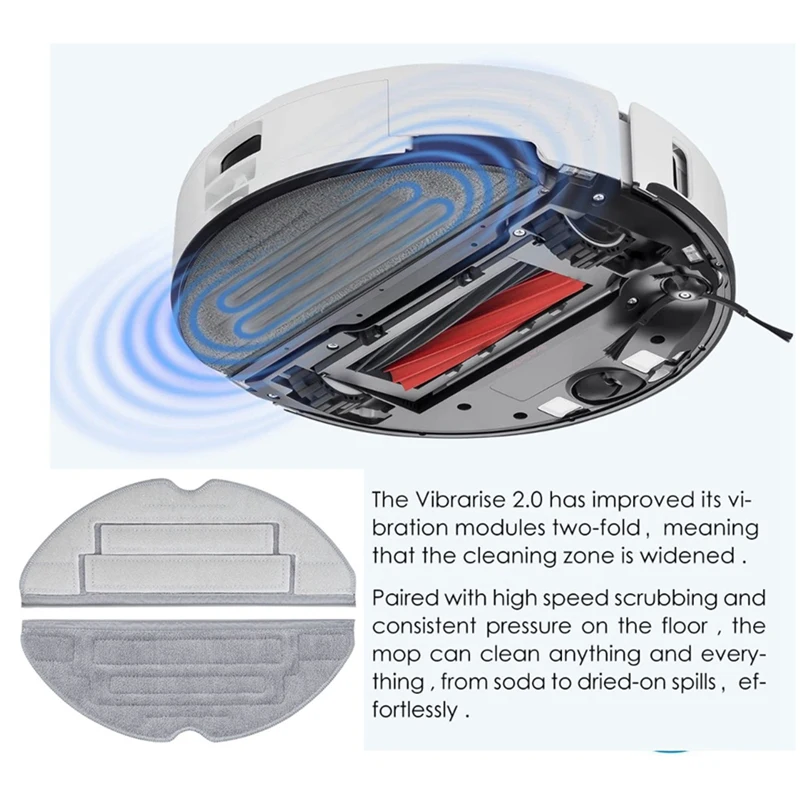 Для Roborock S8/S8 Plus/S8 Pro Ultra Robot Основная боковая щетка Hepa-фильтр Швабра Тканевый мешок для пыли Запасные части Аксессуар