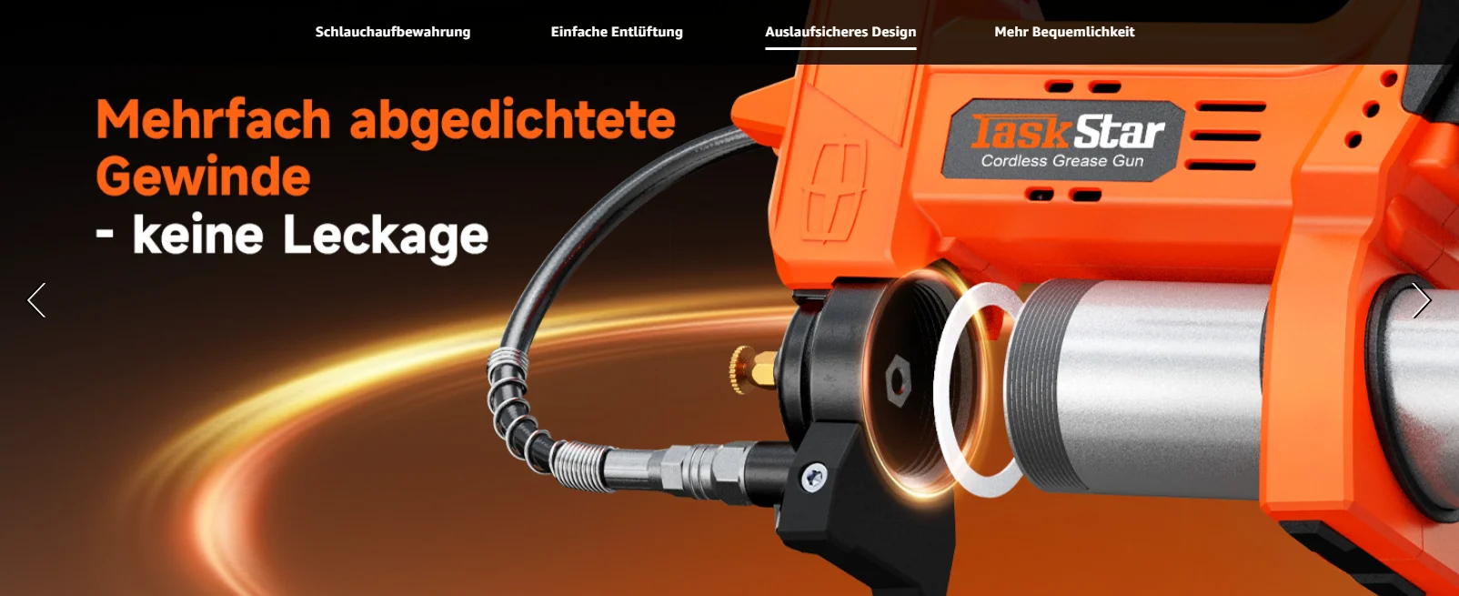 Taskstar 10000PSI Elektrisches Fettpressen-Set, verbesserte Fettpresse 4,6 oz/min für Traktoren, LKWs, für Makita 18V Akku. – Detail 10