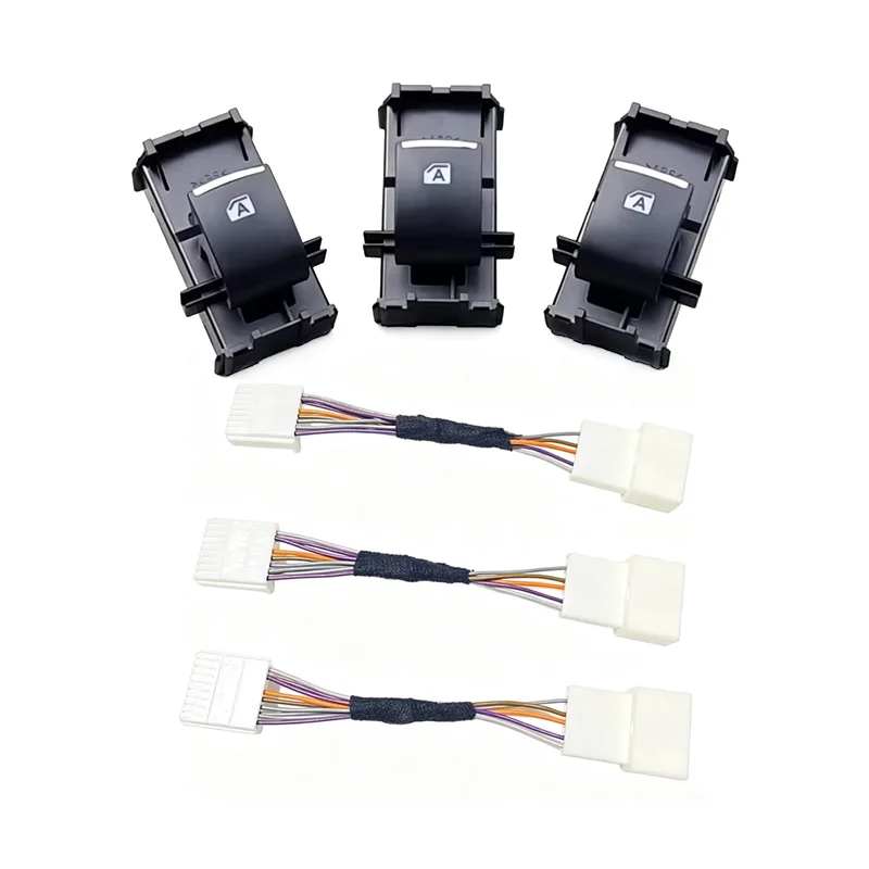 

For Toyota RAV4 RAV 4 Corolla CHR Avalon Levin LED Power Auto Single Window Switch With Cable Backlight