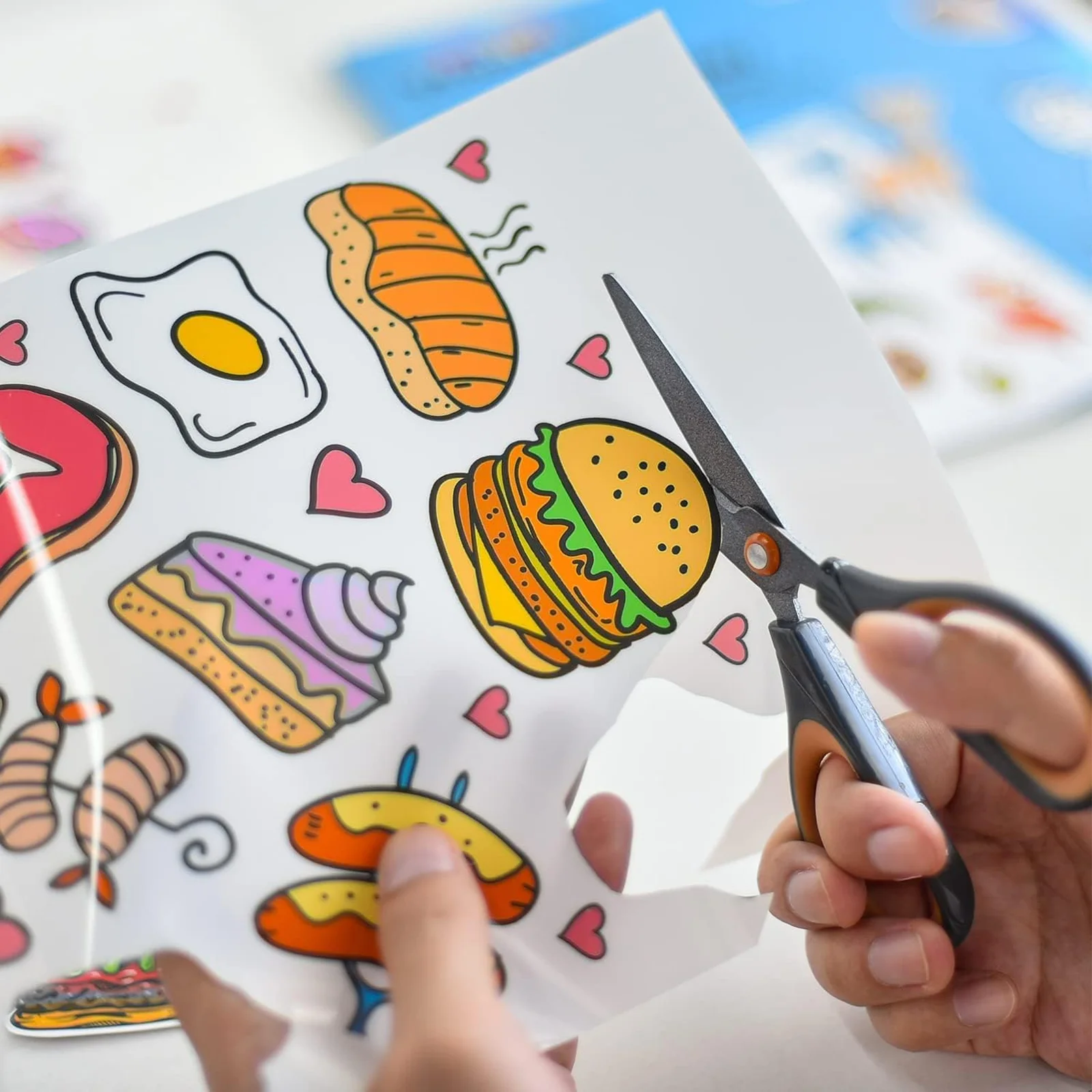 10/20Pcs A4 Glossy Vinyl Stickers Self-Adhesive Waterproof White Inkjet Compatible Printable Label Paper for Home & Office