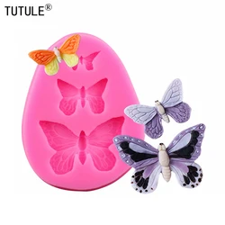 Sale Fondant Cake Decorating Tools 3 Butterfly Fondant Cake Mold Diy Handmade Chocolate Bakeware Dessert Decoration Cookie