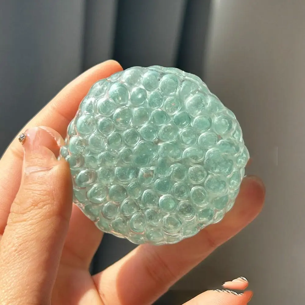 Transparante regenboogkralen knijpspeeltje Superzacht elastisch handgemaakt balknijpspeeltje Kleurrijk creatief langzaam rebound-speelgoed