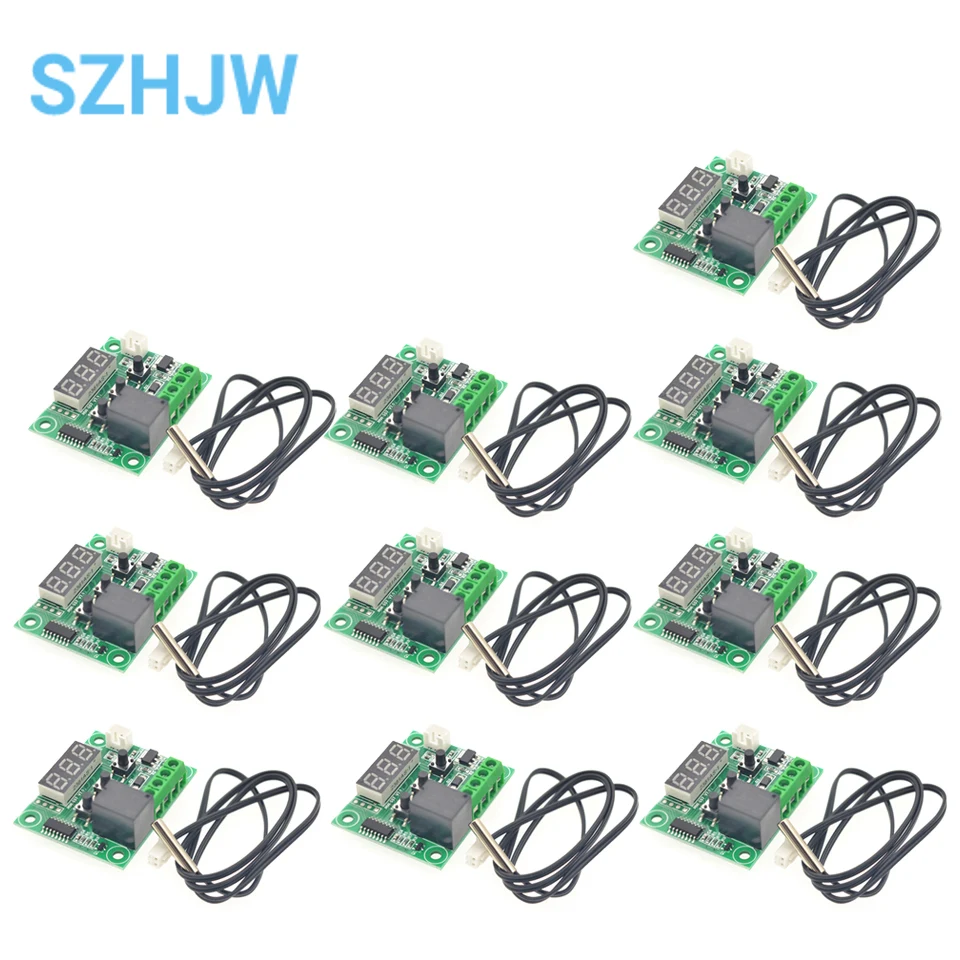 1/5/10pcs W1209 Mini Thermostat Temperature-controller Incubation Thermostat Temperature Control Switch