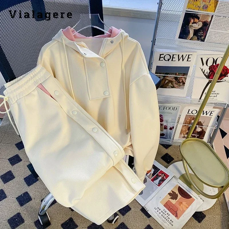 

2024 Summer Sporty Style Two-piece Set Women Long Sleeve Zipper Sweatshirt + Elastic Waist Trousers Sports Casual Pants Suits