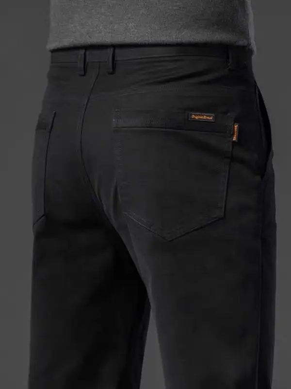 

Men's Casual Loose Fit Busin Wear Trousers Wear Resistant Workwear Straight Leg Pants Comfortable Long Pants