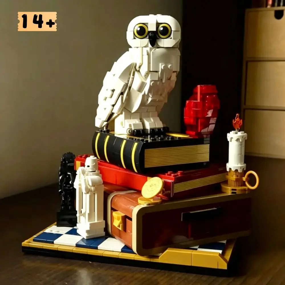 

1571Pcs White Owl Collectible Educational Toy Building Block Model Ornament Birthday Gift For Adults