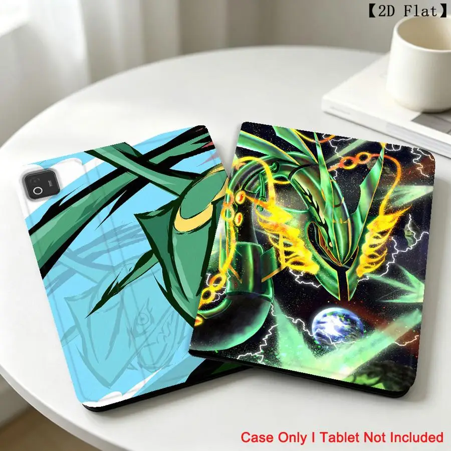 Pokemons Rayquaza Case for Xiaomi Pad 5 6 7 8 Pro Pad 6s Pro 7 Ultra Redmi Pad SE K Pad 8.8 9.7 12.4 Inch with Pencil Slot