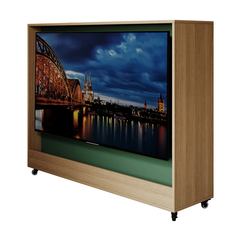 2023 Simple movable TV cabinet Living room storage cabinet floor mobile TV rack cart 55/60/65 inch