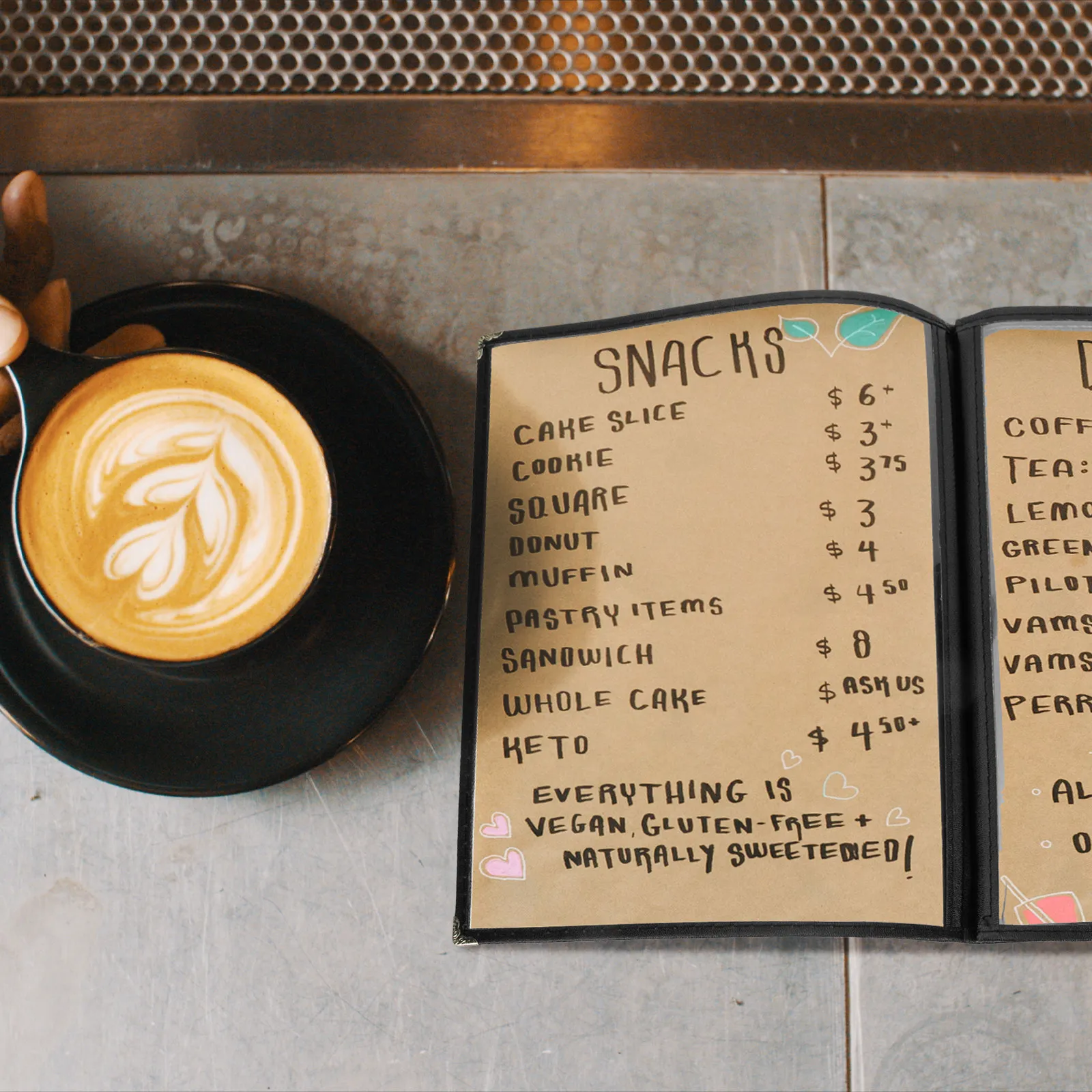 

Premium PVC Menu Cover Transparent Foldable Restaurant Hotel Bar Cafe Menu Protector Stain Resistant Water Oil Proof Reusable
