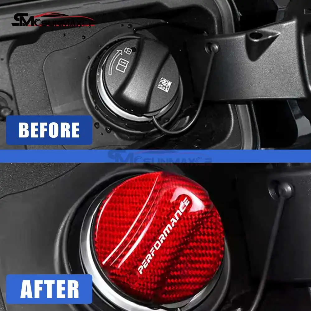 Real Carbon Fiber Tank Cover Fuel Tank Air Cap Trim Accessories for BMW G42 G14 G15 F82 F20 F21 F83 M2 M3 M4 M5 M8 F95 F96 E90
