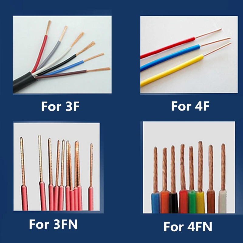 3F 4FN آلة تجريد الأسلاك الكهربائية الهوائية الصغيرة سلك طاقة صغير كابل تقشير ساخن آلة سلك التواء 220 فولت 110 فولت