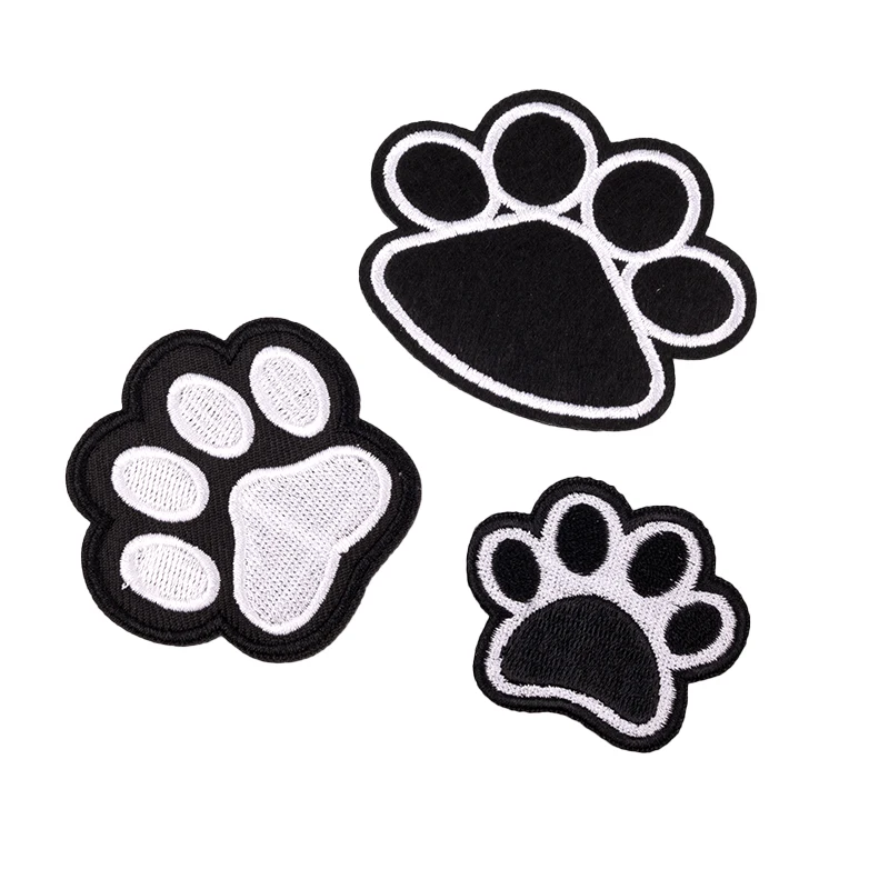 Pet Puppy Embroidery Patches Iron on Corgi Husky For Clothing Stickers DIY Sewing Cute Dog Paw Badges for Kid\'s Clothes Applique