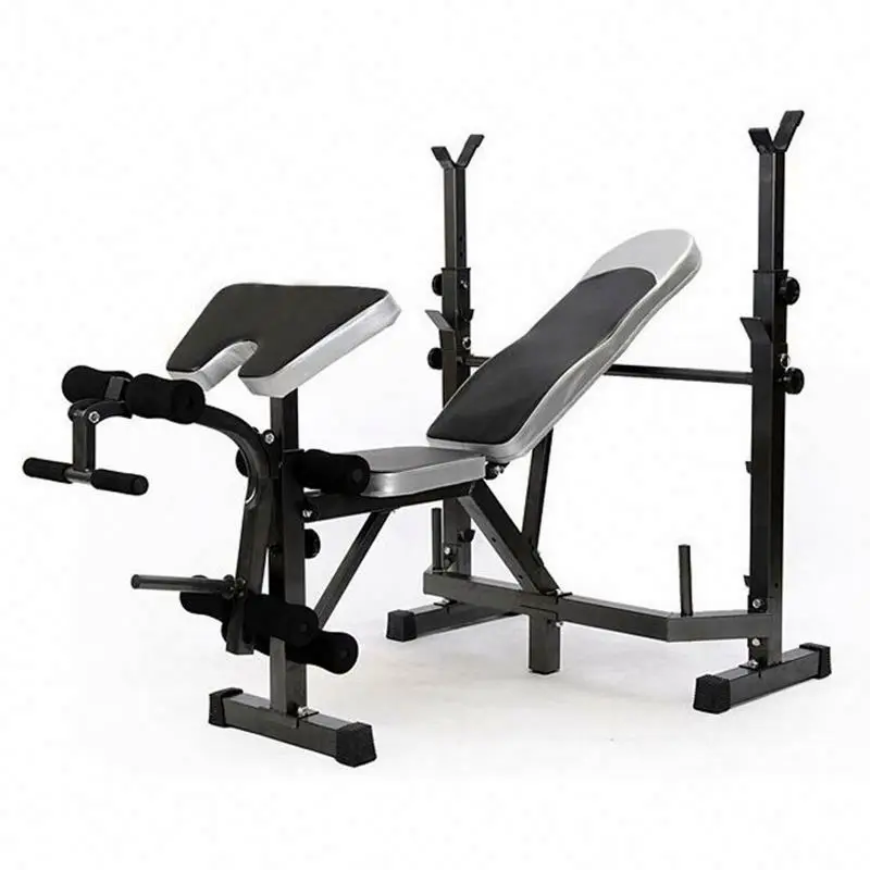 

Multi Equipment Home GYM Weightlifting Bench Press Table Adjustable Barbell Squat Rack