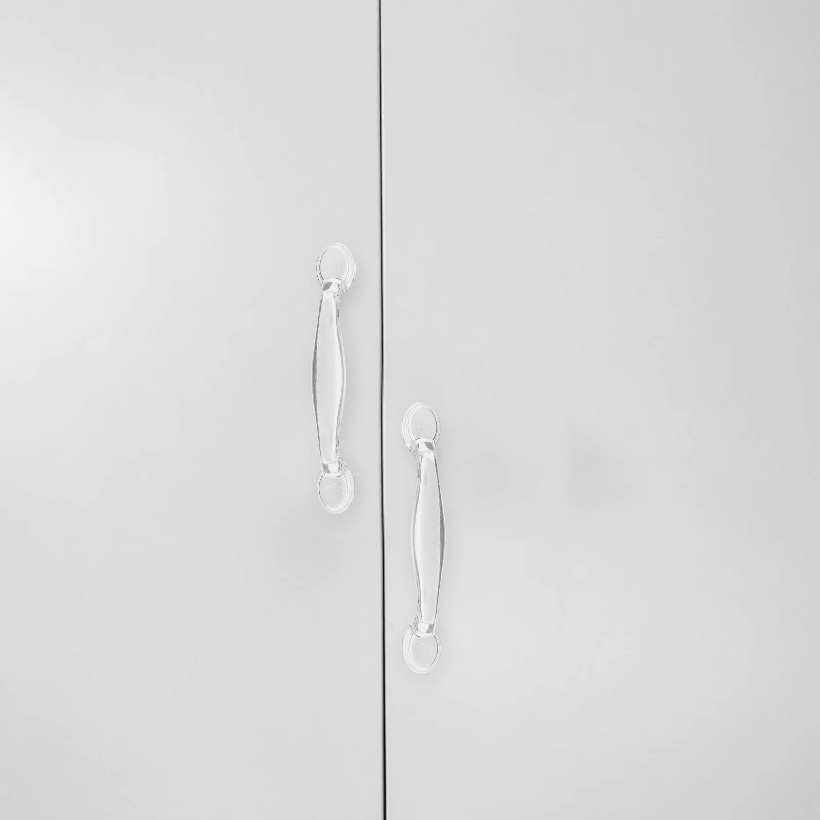 6pcs Crystal Drawer Pulls Transparent Self-Adhesive Cabinet Handles For Kitchen Wardrobe Furniture Clear Cupboard Pulls