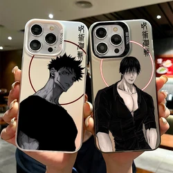 Jujutsu Kaisen Art Anime Colorful Silver For Apple iPhone 15 14 13 12 11 XS XR X Pro Max Plus Funda Phone Case