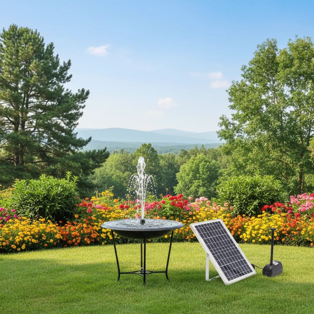 Solar-powered Water Pump Fountain,Eco-Friendly Solar-Powered Fountain,10W Brushless Solar Fountain,for Garden,Pond,Balcony