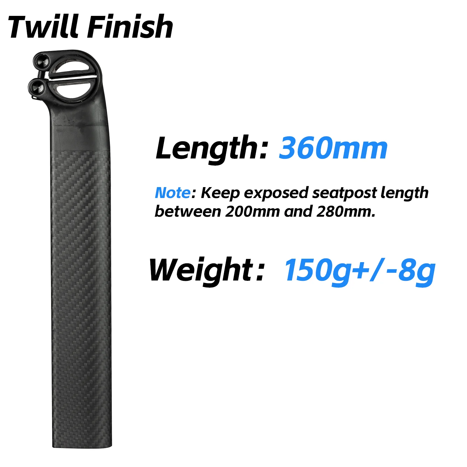 ELITA ONE カーボンシートポスト　MERIDA REACTO FOR REACTO】ELITA ONE UltraLight Carbon Seatpost for Merida Reacto